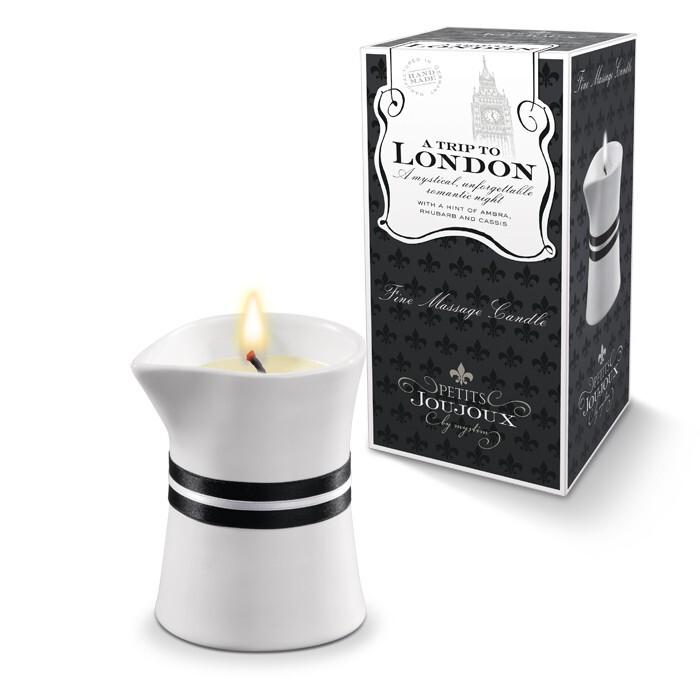 Mystim A trip to London - luxusní masážní svíčka 120 g Mystim