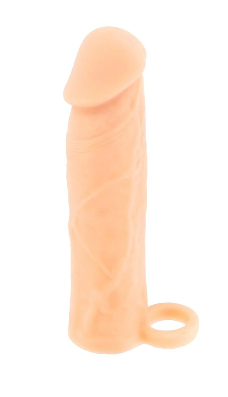 BASIC X Realistický zvětšující návlek na penis M - tělový BASIC X