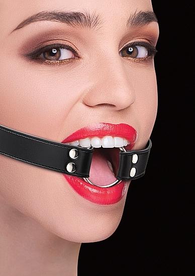 Ouch! Roubík Ring Gag - Black Ouch!