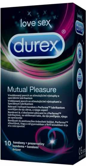 Durex Mutual Pleasure – vroubkované kondomy (10 ks)