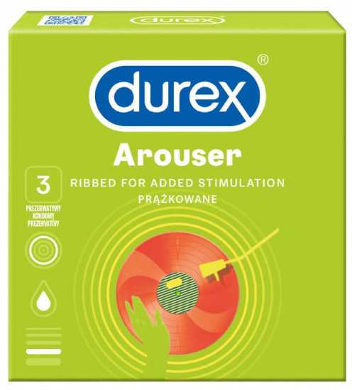 Durex Arouser – vroubkované kondomy (3 ks)