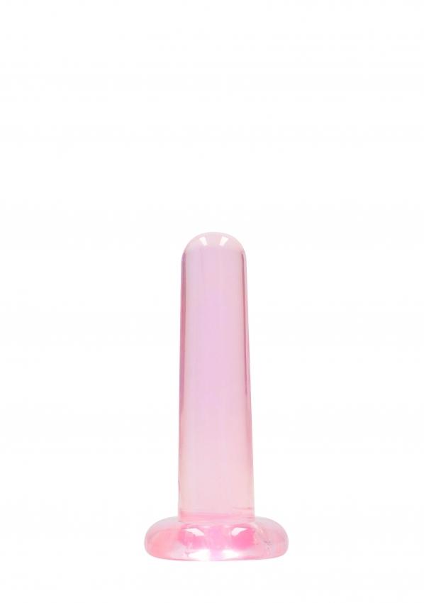 REALROCK Non Realistic dildo rovné hladké 14 cm - růžové RealRock