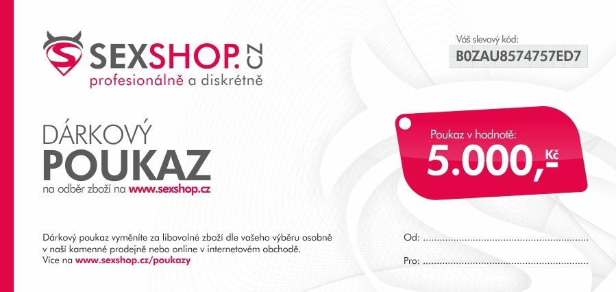 Dárkový poukaz v hodnotě 5000 Kč Virtshop