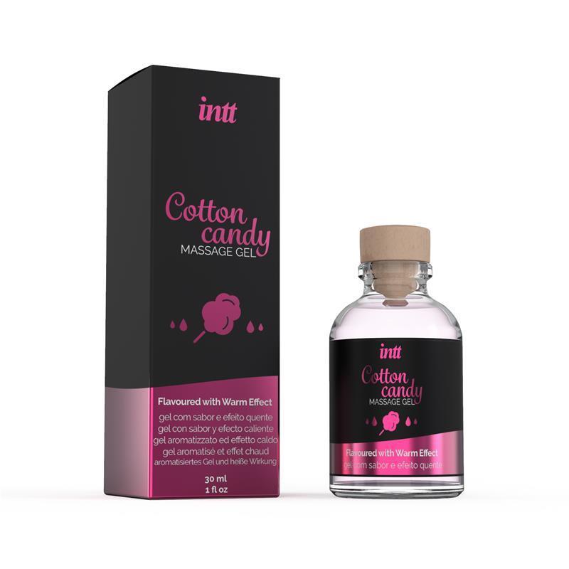 intt Cotton Candy Masážní gel s hřejivým efektem 30 ml intt