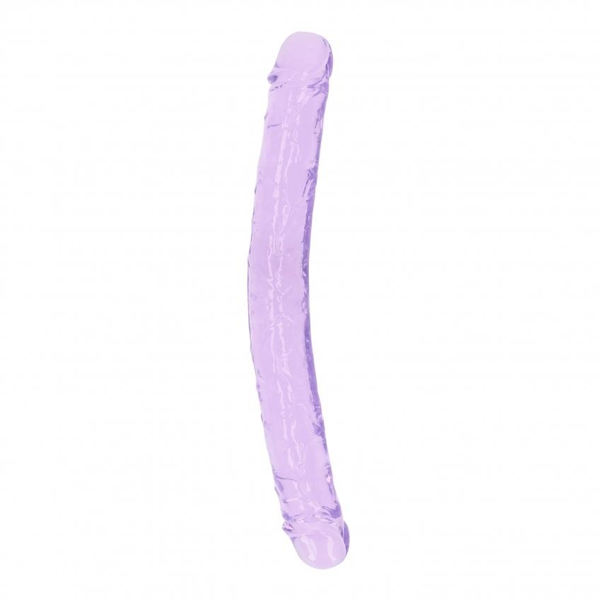 Realrock Oboustranné dildo 34 cm - fialové RealRock