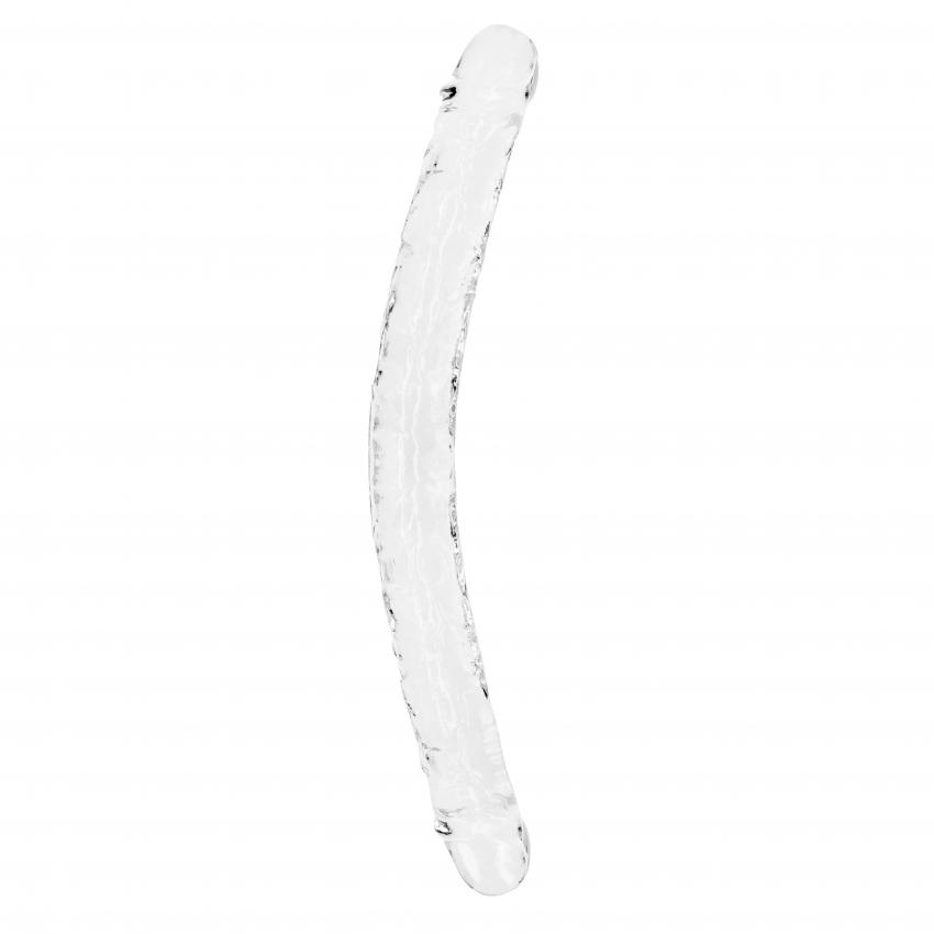 Realrock Oboustranné dildo 45 cm - transparentní RealRock