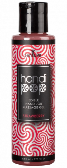 Masturbační masážní gel HandiPop Strawberry (125 ml)