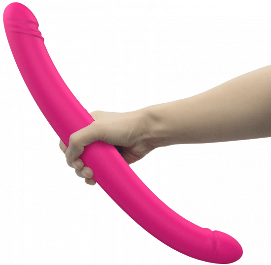 Vibrační oboustranné dildo Orgasmic Double Do (45 cm) + dárek Lubrikační gel Natural 15 ml