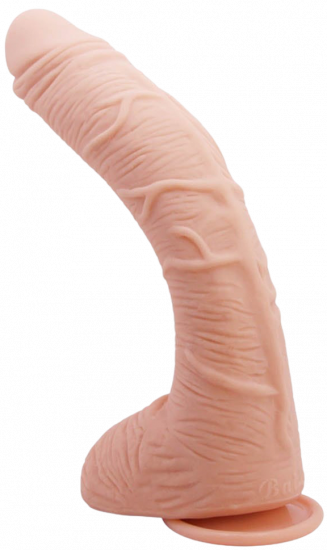 Realistické dildo Beautiful Alex 11" ve světle tělové barvě