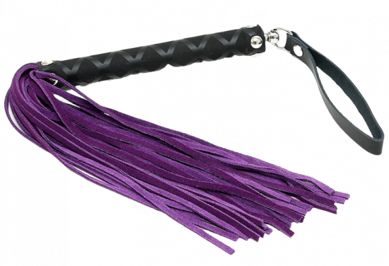 Kožené důtky Purple Swish (35 cm)