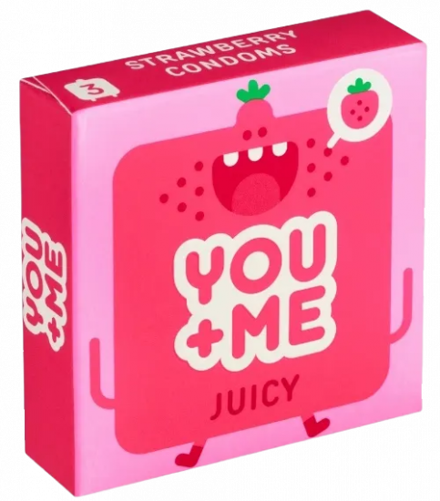 You Me JUICY– ochucené kondomy (3 ks)