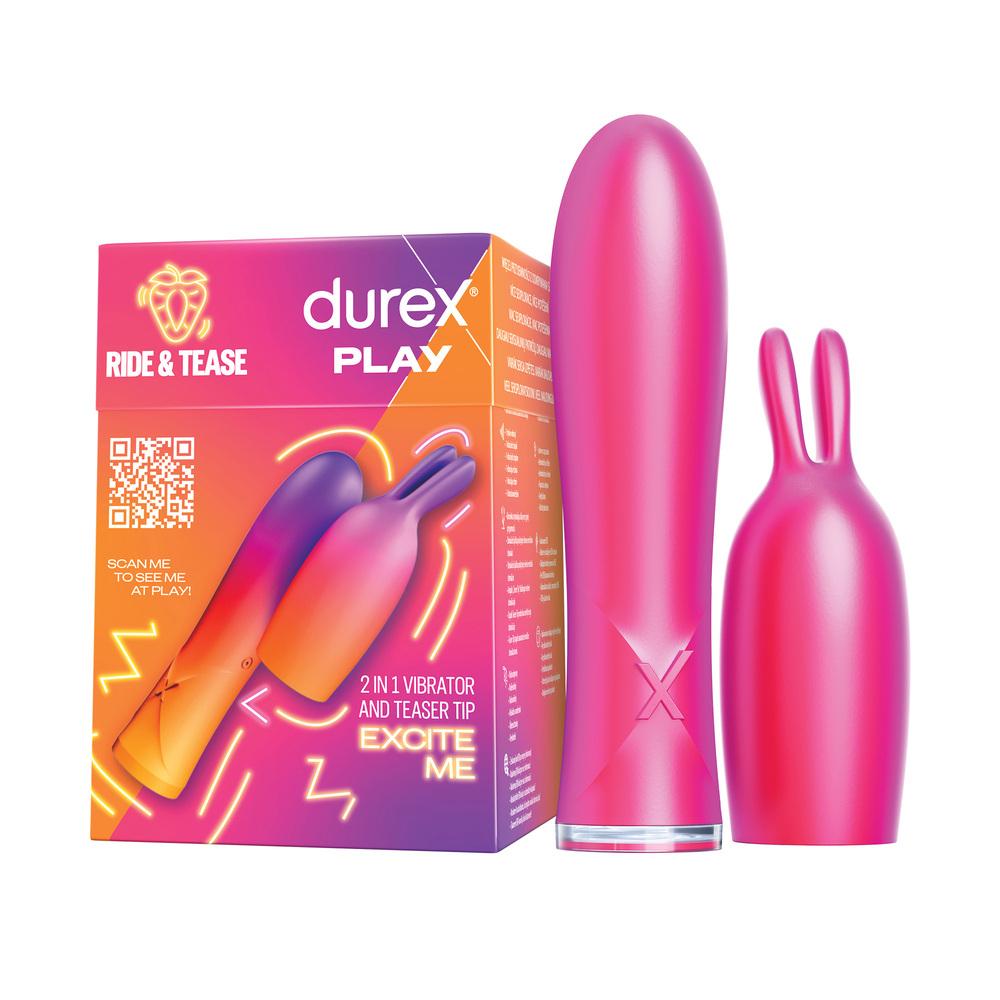 DUREX Play Vibrátor 2v1 se stimulační špičkou Durex