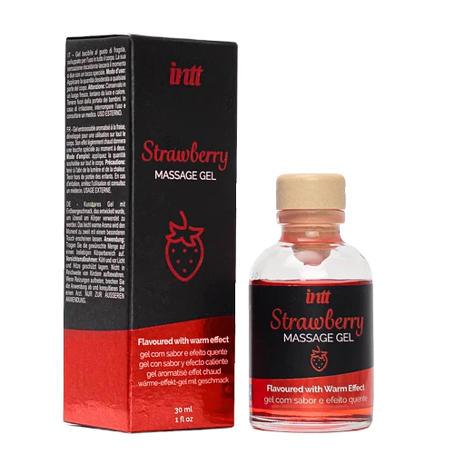 Slíbatelný masážní gel Strawberry (30 ml)