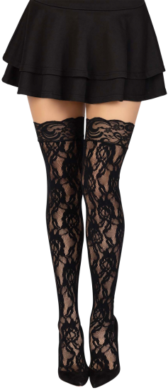 Leg Avenue Rose Lace Stockings 9762