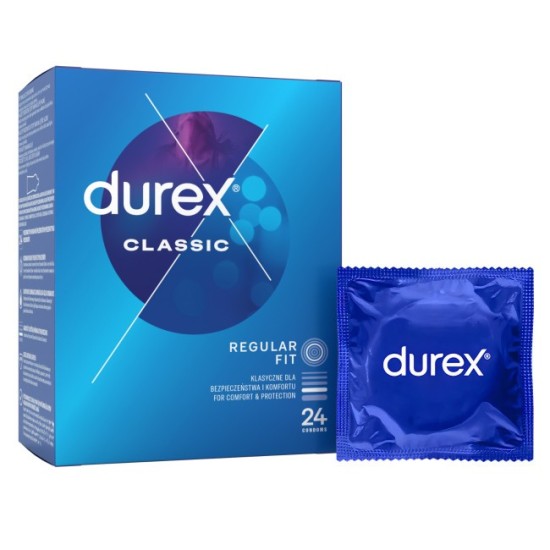 Durex Classic – klasické kondomy (24 ks)