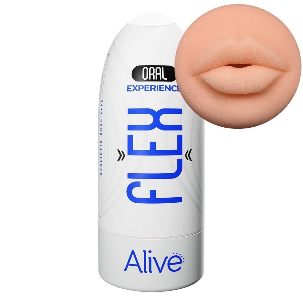 Alive masturbátor FLEX - ústa Alive