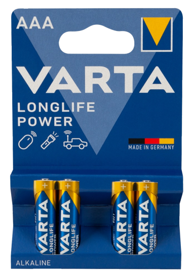 4 Varta AAA Batteries