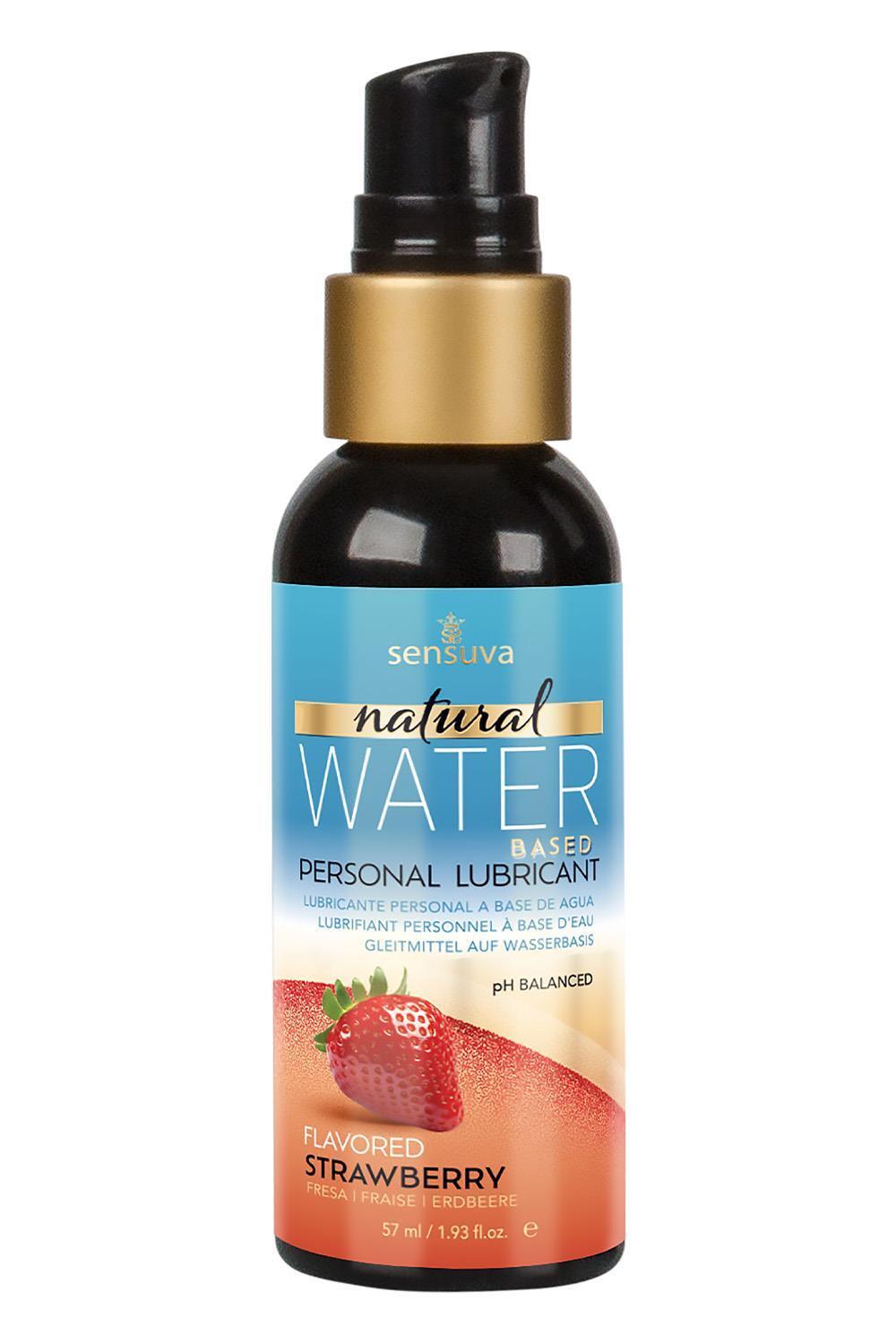 SENSUVA Natural Water-Based Personal Lubricant Strawberry 57ml Sensuva