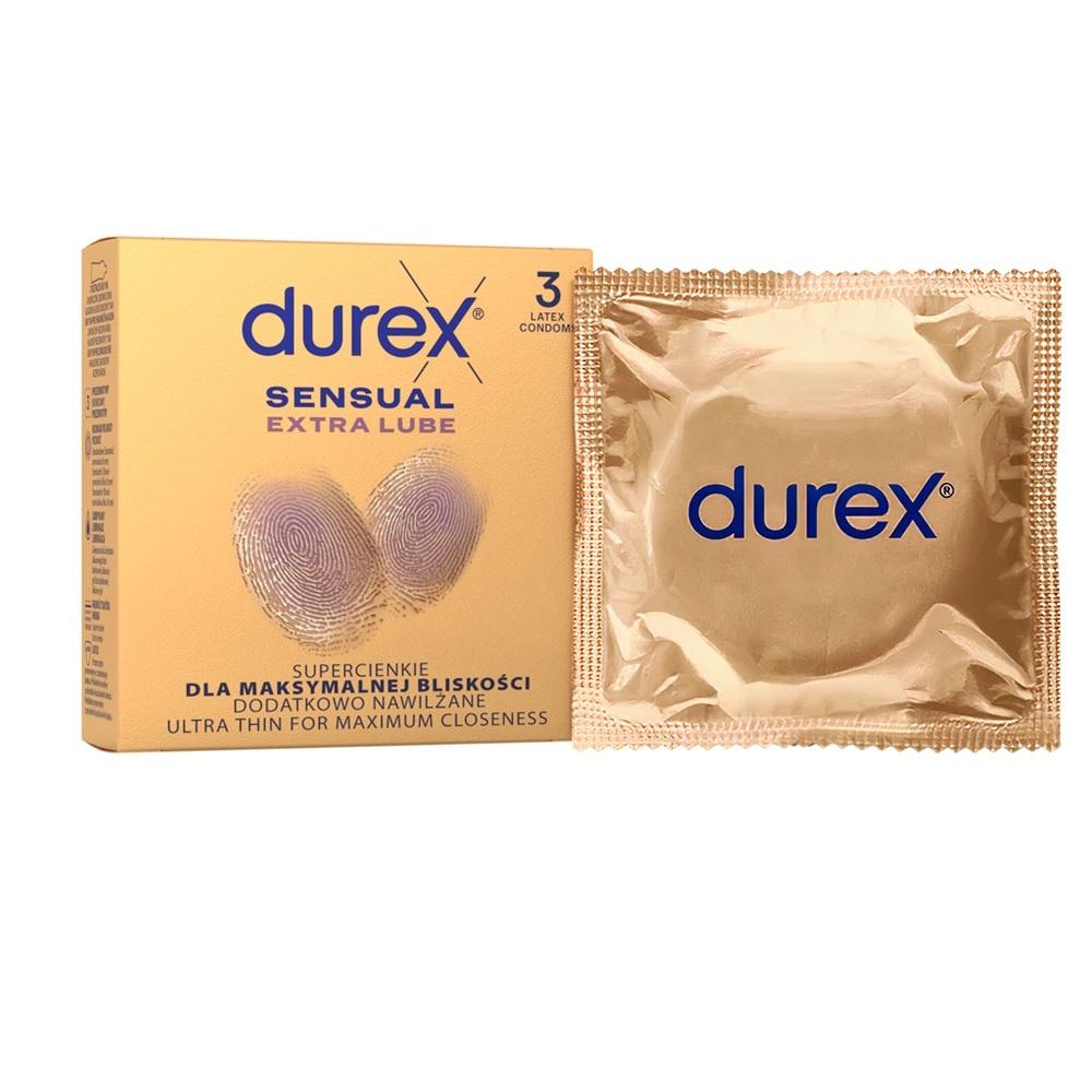 DUREX kondomy Sensual Extra Lube 3 ks Durex